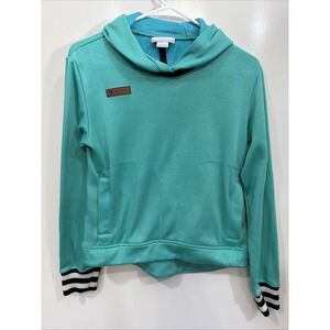 Obermeyer Fleece Hoodie Off Tropic Teen Girl size Large Teal